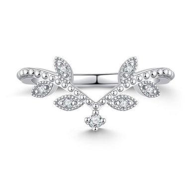 【#A558】(Gwendolyn)925 Sterling Silver Synthetic Moissanite Rings