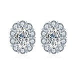 【#A550】(Eudora)925 Sterling Silver Synthetic Moissanite earrings