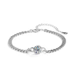 【#A563】(Otis)925 SterlingSilver Synthetic Moissanite bracelet