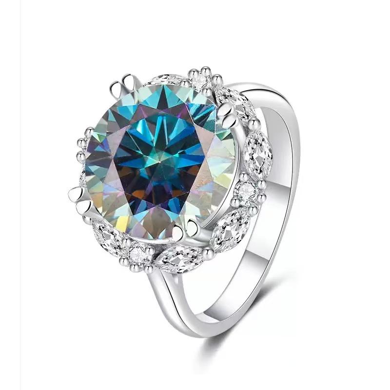 【#A564】(Forrest)925 Sterling Silver Synthetic Moissanite Ring