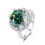 【#A564】(Forrest)925 Sterling Silver Synthetic Moissanite Ring