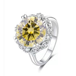 【#A564】(Forrest)925 Sterling Silver Synthetic Moissanite Ring