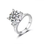 【#A565】(Sergio)925 Sterling Silver Synthetic Moissanite Ring