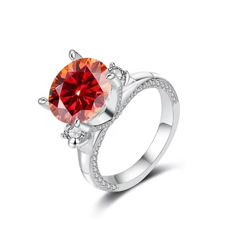 【#A565】(Sergio)925 Sterling Silver Synthetic Moissanite Ring
