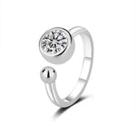 【#A566】(Sylvie）925 Sterling Silver Synthetic Moissanite rings