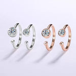 【#A566】(Sylvie）925 Sterling Silver Synthetic Moissanite rings