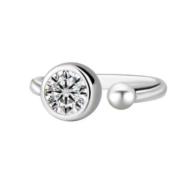 【#A566】(Sylvie）925 Sterling Silver Synthetic Moissanite rings