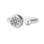 【#A566】(Sylvie）925 Sterling Silver Synthetic Moissanite rings