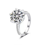 【#A569】(Eudora)925 Sterling Silver Synthetic Moissanite Ring