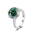 【#A569】(Eudora)925 Sterling Silver Synthetic Moissanite Ring