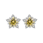 【#A570】(Vanessa)925 Sterling Silver Synthetic Moissanite earrings