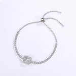 【#A571】(Camille)925 SterlingSilver Synthetic Moissanite bracelet