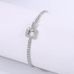 【#A571】(Camille)925 SterlingSilver Synthetic Moissanite bracelet