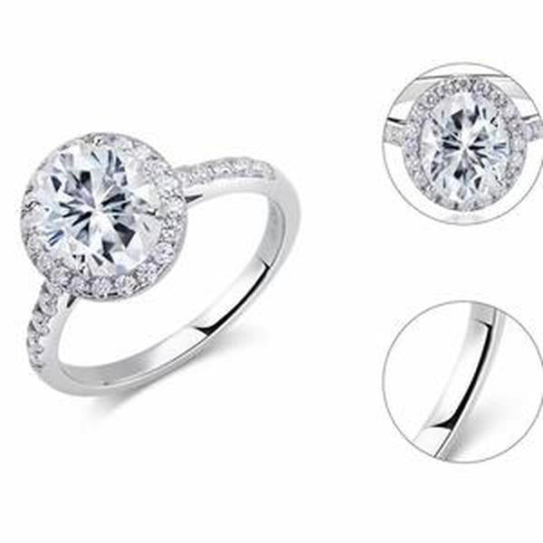 【#H574】(Pigeon) 925 Sterling Silver Synthetic Moissanite rings