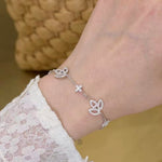【#H580】(Abigail)925 Sterling Silver Synthetic Moissanite Bracelet