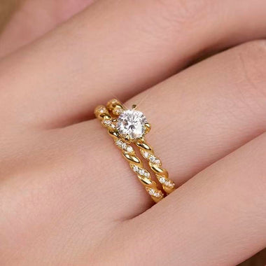 【#H582】(viola) 925 Sterling Silver Synthetic Moissanite rings