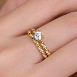 【#H582】(viola) 925 Sterling Silver Synthetic Moissanite rings