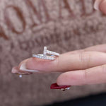 【#H584】(Katherine) 925 Sterling Silver Synthetic Moissanite rings