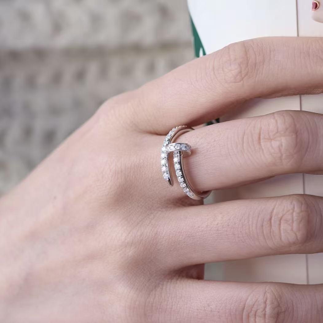 【#H584】(Katherine) 925 Sterling Silver Synthetic Moissanite rings