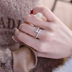 【#H584】(Katherine) 925 Sterling Silver Synthetic Moissanite rings
