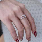 【#H584】(Katherine) 925 Sterling Silver Synthetic Moissanite rings