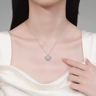 【#A588】(Wayne)925 Sterling Silver Synthetic Moissanite Necklace
