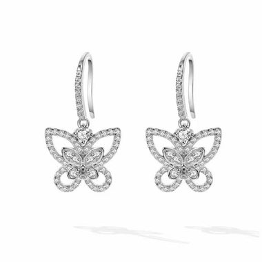 【#H411】(Nick)925Sterling Silver Synthetic Moissanite earrings
