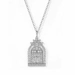 【#H413】(Nelu)925 Sterling Silver Synthetic Moissanite Necklace