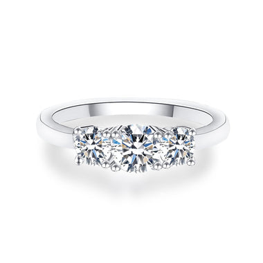 【#JZ155】(Stellar) 925 Sterling Silver Synthetic Moissanite ring