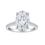 【#534】(Dawson) 925 Sterling Silver Synthetic Moissanite Ring