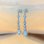【#A538】(Cameron)925Sterling Silver Synthetic Moissanite earrings