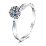 【#A380】(Bagot）925 Sterling Silver Synthetic Moissanite rings
