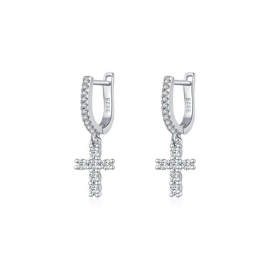【#43】(Sophia)925Sterling Silver Synthetic Moissanite earrings