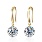 【#A379】(Craig)925Sterling Silver Synthetic Moissanite earrings