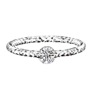 【#A275】(Greyson) 925 Sterling Silver Synthetic Moissanite Ring