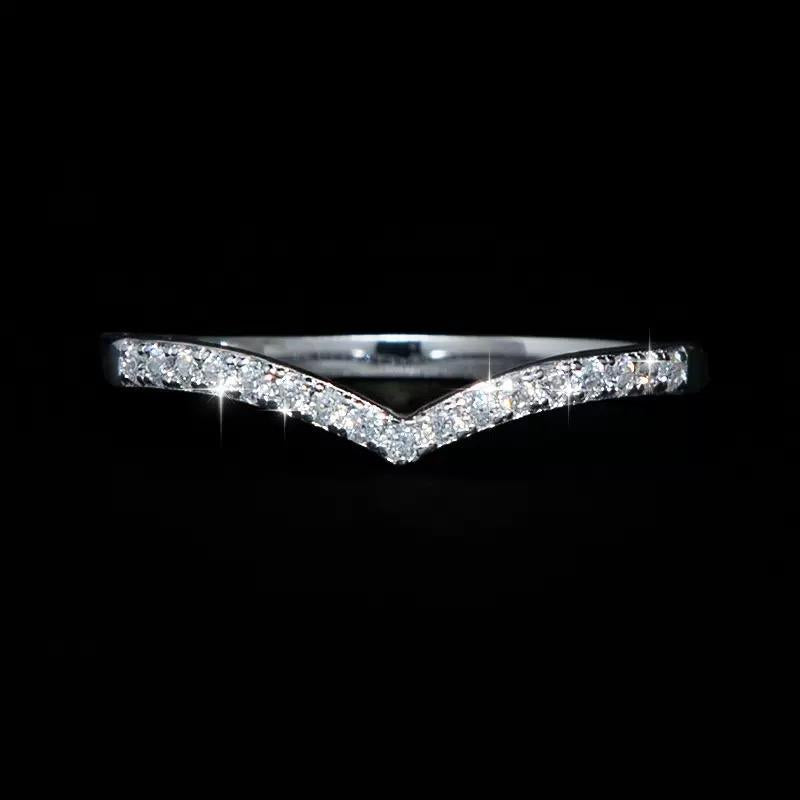 【#Y111】 (Daphne) 925 Sterling Silver Synthetic Moissanite Ring