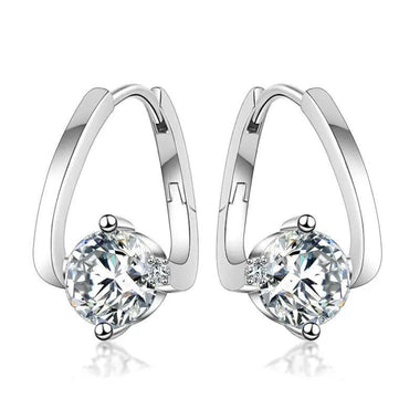 【#53】(Finn)925Sterling Silver Synthetic Moissanite Earrings