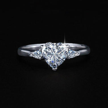 【#Y52】(Greer) 925 Sterling Silver Synthetic Moissanite rings