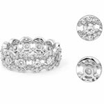 【#H281】(Grace) 925 Sterling Silver Synthetic Moissanite Ring