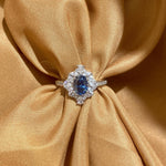 【#H285】(Gretel) 925 Sterling Silver Synthetic Moissanite Ring
