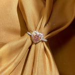 【#H286】(Grisel) 925 Sterling Silver Synthetic Moissanite Ring
