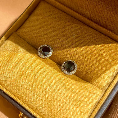 【#H289】(Whitney)925Sterling Silver Synthetic Moissanite earrings