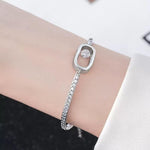 【#H291】(Winslet) 925 Sterling Silver Synthetic Moissanite Bracelet
