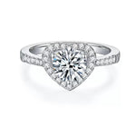 【#Y58】(Jadyn) 925 Sterling Silver Synthetic Moissanite Ring