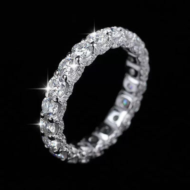 【#Y87】(Juniper) 925 Sterling Silver Synthetic Moissanite Ring