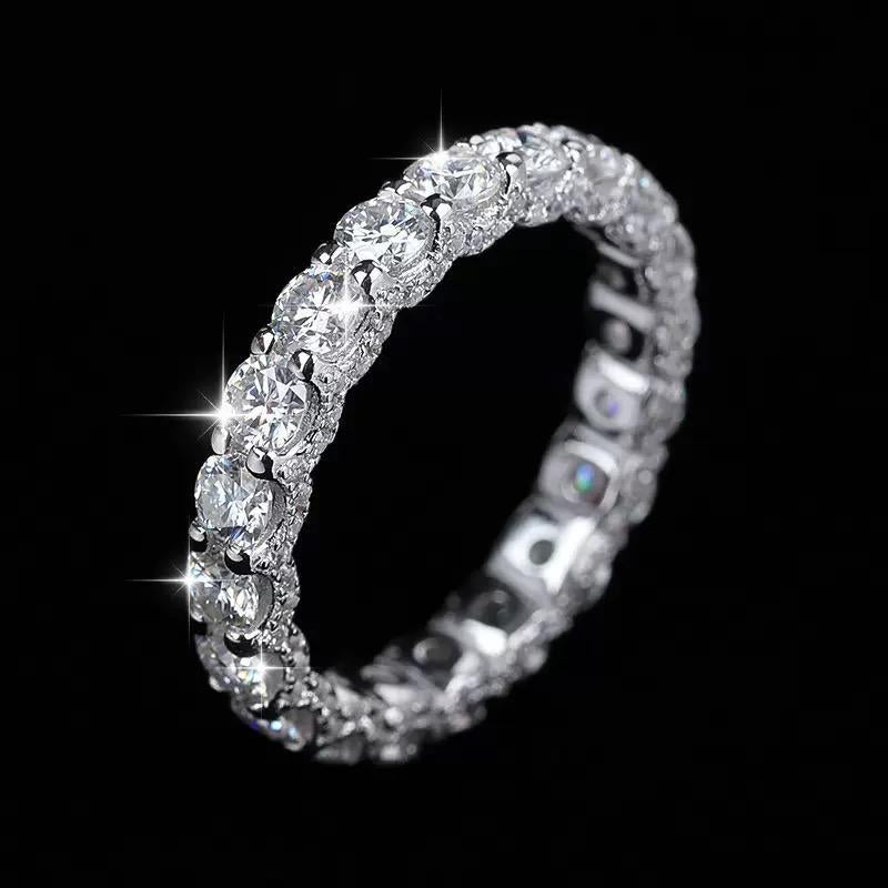 【#Y87】(Juniper) 925 Sterling Silver Synthetic Moissanite Ring