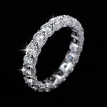 【#Y87】(Juniper) 925 Sterling Silver Synthetic Moissanite Ring