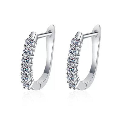 【#Y75】(Tessa)925Sterling Silver Synthetic Moissanite Earrings