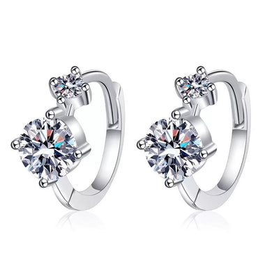 【#Y73】(Willow)925Sterling Silver Synthetic Moissanite Earrings