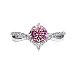 【#Y107】(Kinsley) 925 Sterling Silver Synthetic Moissanite rings